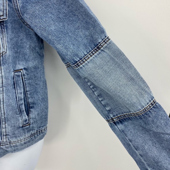 Free People | Rumors Denim Jacket in Light Indigo Blue | Large - Picture 8 of 16